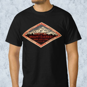 Camiseta Viajes Antiguos, Monte Everest, Darjeeling India