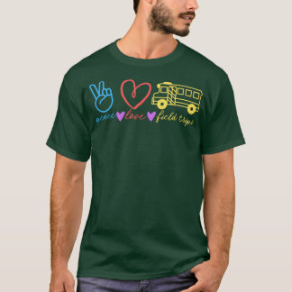 Camiseta viajes de campo de amor por la paz