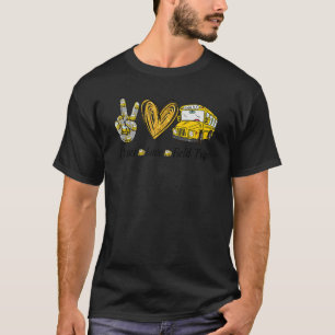 Camiseta Viajes de campo de Peace Love Field en la escuela