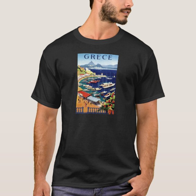 Camiseta Viajes de época Atenas Grecia (Anverso)