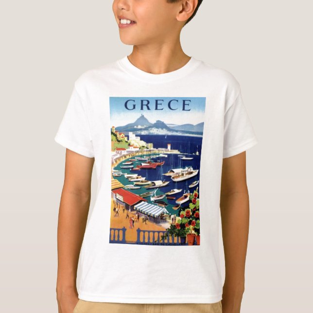 Camiseta Viajes de época Atenas Grecia (Anverso)