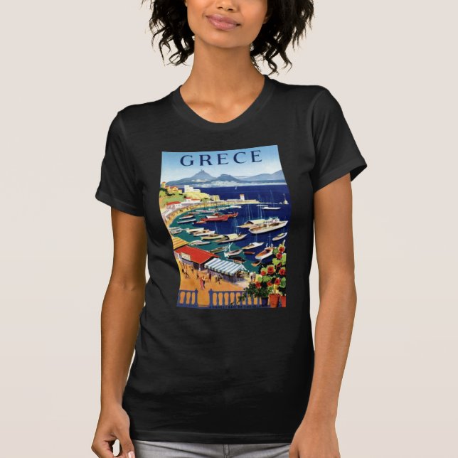 Camiseta Viajes de época Atenas Grecia (Anverso)