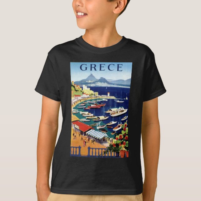 Camiseta Viajes de época Atenas Grecia (Anverso)