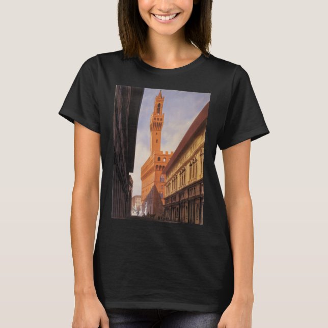 Camiseta Viajes de época, Palazzo Vecchio, Florencia, Itali (Anverso)