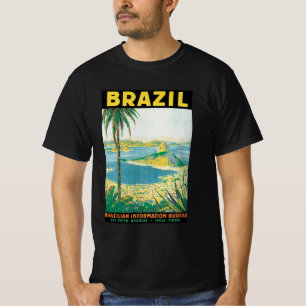 Camiseta Viajes de época Río de Janeiro Playa Costera Brasi