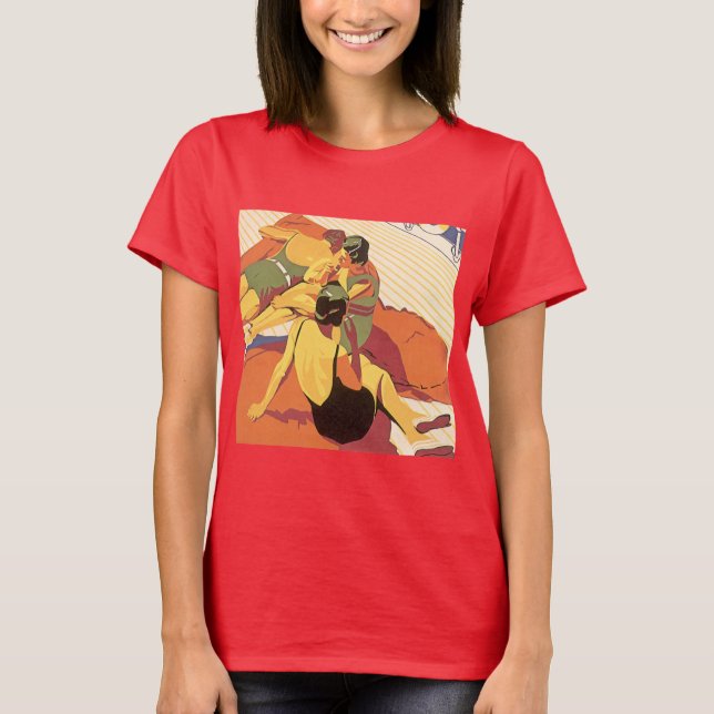 Camiseta Viajes de época, vacaciones en un crucero (Anverso)