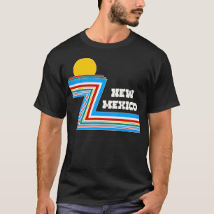 Camiseta Viajes de franjas retro 70 Nuevo México