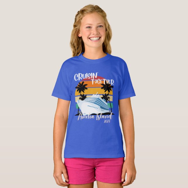 Camiseta Viajes de grupo familiar Amelia Island Cruise 2025 (Anverso completo)