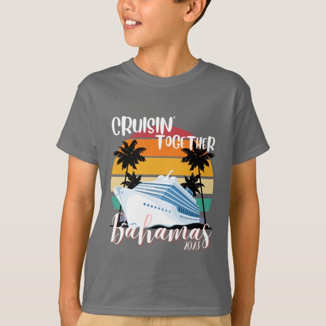 Camiseta Viajes de grupos familiares de amigos en el crucer (Anverso)