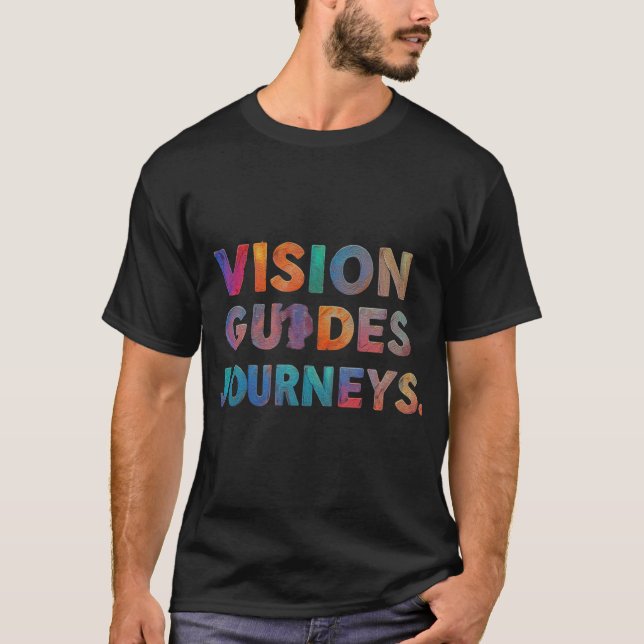 Camiseta Viajes de guías de visión (Anverso)