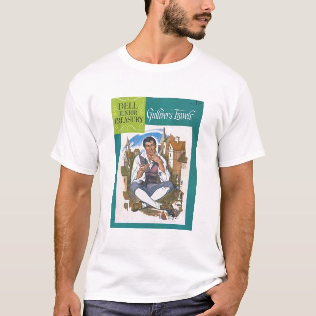 Camiseta Viajes de Gulliver - Historietas Retro - Fantasía (Anverso)
