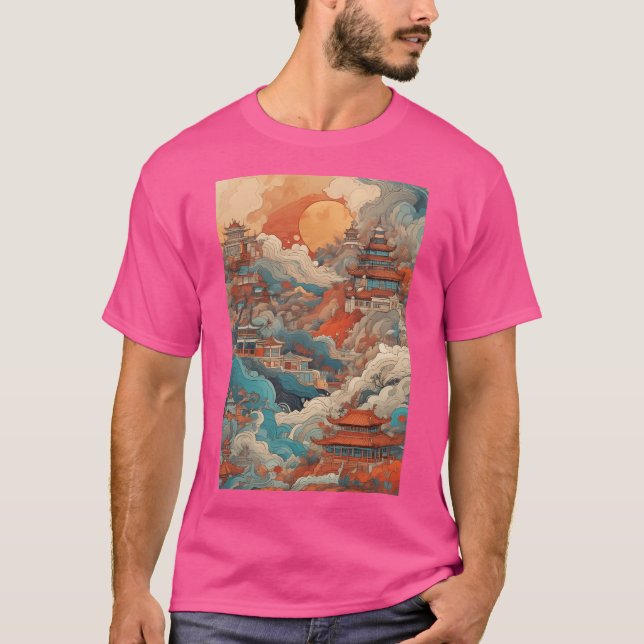 Camiseta Viajes de ilustracion en China (Anverso)