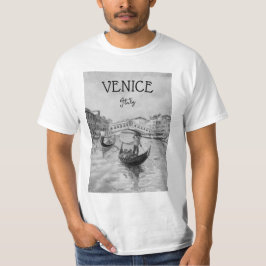 Camiseta Viajes de Italia - recuerdo en blanco y negro de V