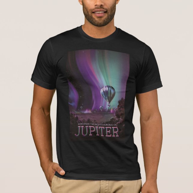 Camiseta Viajes de Júpiter por Auroras fuertes en globo aer (Anverso)