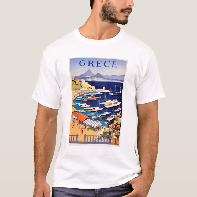 Camiseta Viajes de la Viña Atenas Grecia (Anverso)