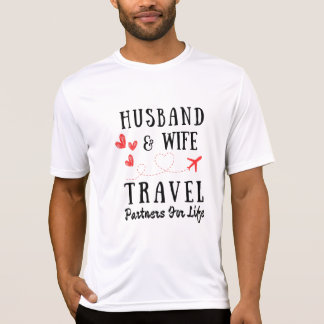Camiseta Viajes De Marido Y Esposa, Para Vacaciones Y Anive