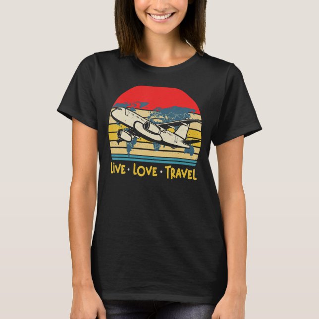 Camiseta Viajes de moda en el mundo Viajero Amor Viajar (Anverso)