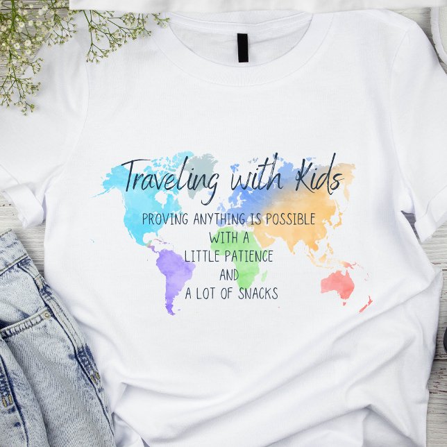 Camiseta Viajes de padres divertidos con niños (Subido por el creador)
