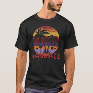 Camiseta Viajes de Palm Trees Vintage de Hawaii