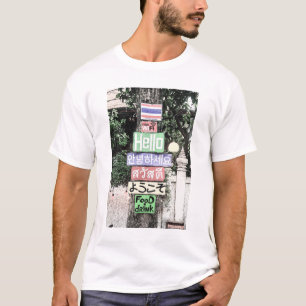 Camiseta Viajes de Rótulos Hola de Tailandia