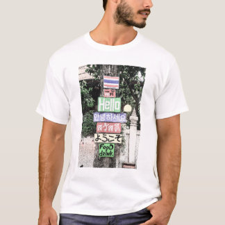 Camiseta Viajes de Rótulos Hola de Tailandia