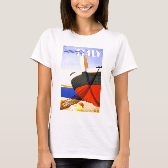 Camiseta Viajes de verano en Italia (Anverso)