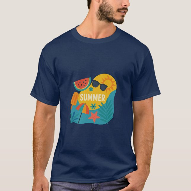Camiseta Viajes de verano interminables (Anverso)