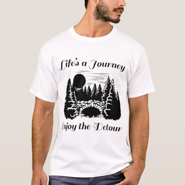 Camiseta Viajes de viaje disfruten del Detour - B (Anverso)
