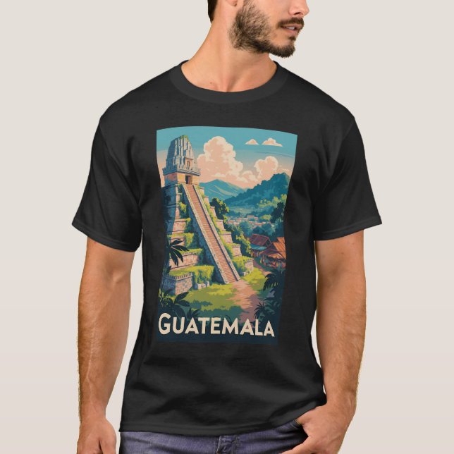 Camiseta Viajes del Ilustracion del Parque Nacional del Tik (Anverso)