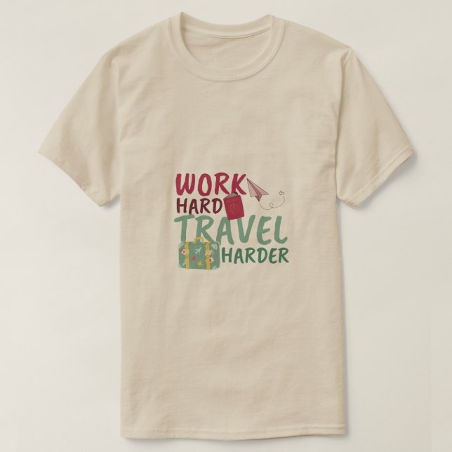 Camiseta Viajes difíciles y más difíciles de motivar (Diseño del anverso)
