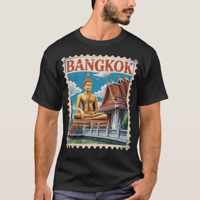 Camiseta Viajes en Bangkok Tailandia (Anverso)