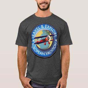 Camiseta Viajes Explorar vacaciones europeas