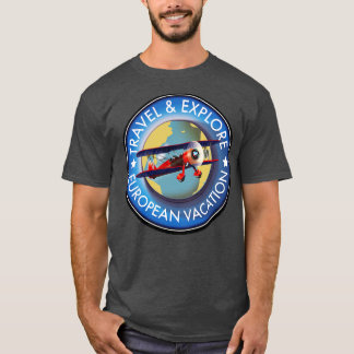 Camiseta Viajes Explorar vacaciones europeas