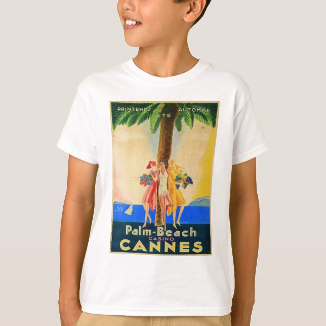 Camiseta Viajes franceses de Cannes de época (Anverso)