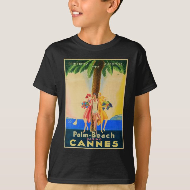 Camiseta Viajes franceses de Cannes de época (Anverso)