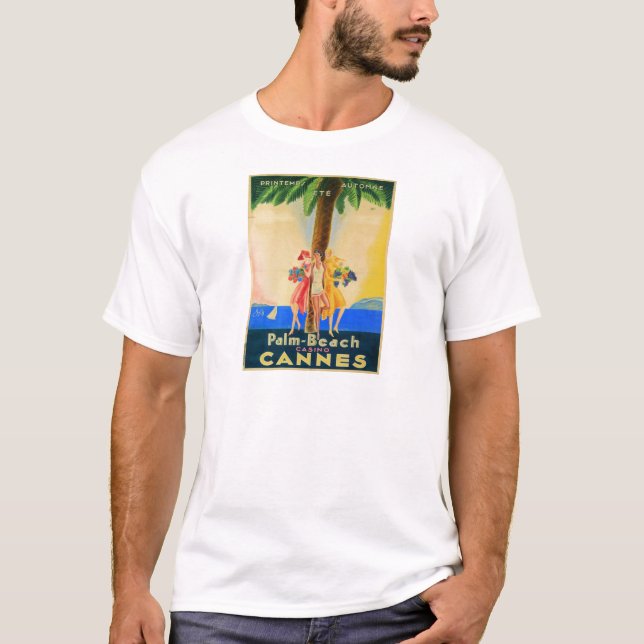 Camiseta Viajes franceses de Cannes de época (Anverso)