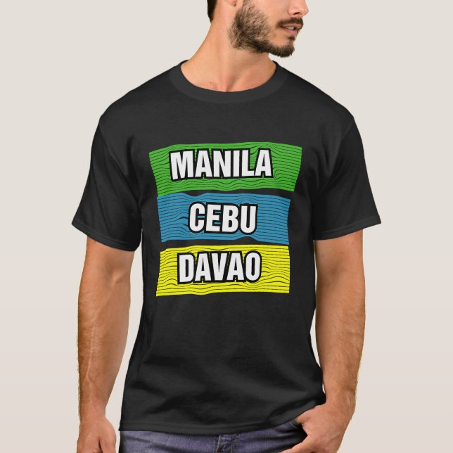 Camiseta Viajes internacionales de Filipinas en Cebú (Anverso)