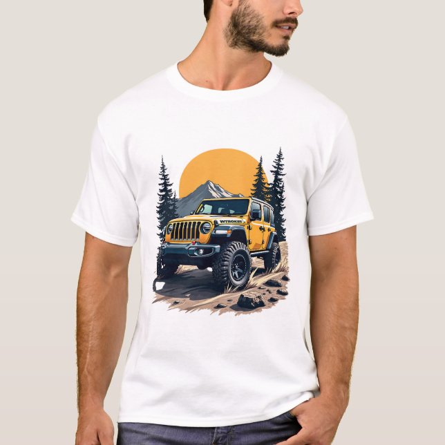 Camiseta Viajes salvajes: Aesperan aventuras fuera de carre (Anverso)