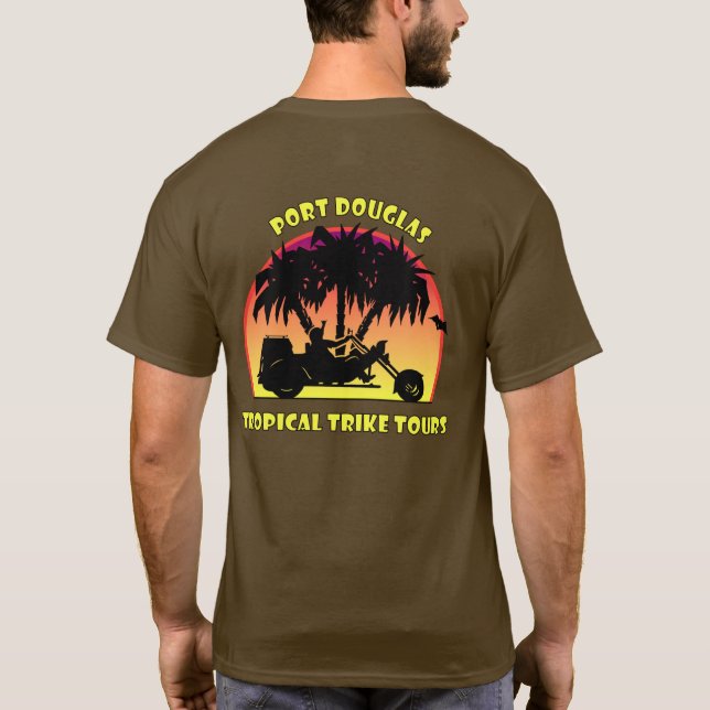 Camiseta Viajes tropicales (Reverso)