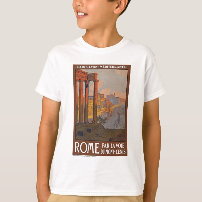 Camiseta Viajes y pintura de la Antigua Roma (Anverso)