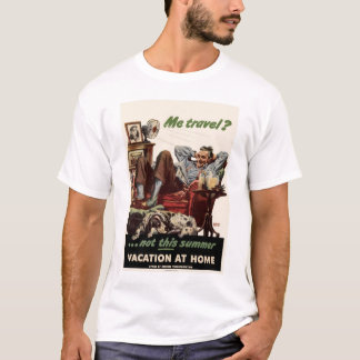 Camiseta ¿Viajo?no este verano