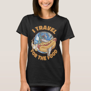 Camiseta Viajo Para El Restaurante De Comida Crítica De Com