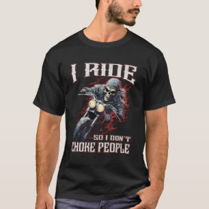 Camiseta Viajo Para No Ahogar A La Gente En Motociclismo