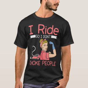 Camiseta Viajo para que no asfixie a la gente. Limpieza de