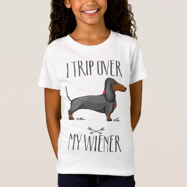 Camiseta Viajo por mi limpiador Funny Dachshund amante del  (Anverso)