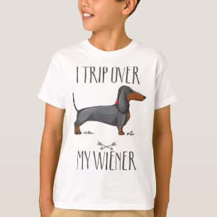 Camiseta Viajo por mi limpiador Funny Dachshund amante del 