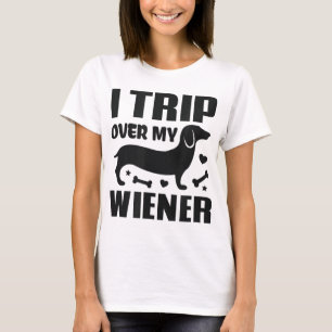 Camiseta Viajo Por Mi Mejor Amigo Wiener Perro Lover Dachsh