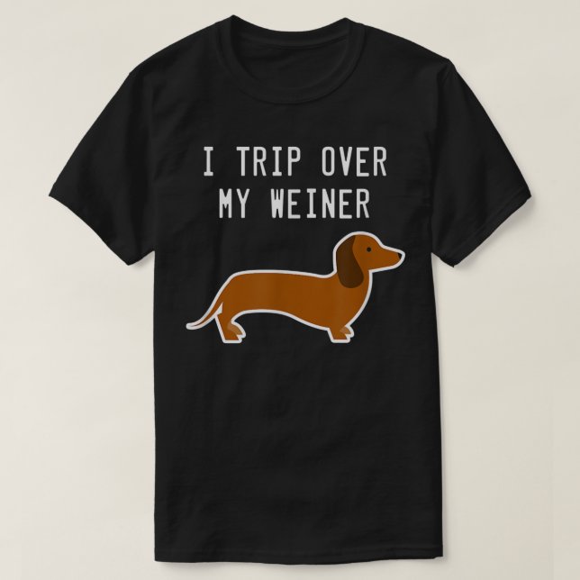 Camiseta Viajo Por Mi Weiner Funny Dachshund T  (Diseño del anverso)