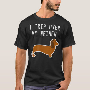 Camiseta Viajo Por Mi Weiner Funny Dachshund T