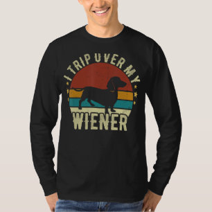 Camiseta Viajo Sobre Mi Perro Dachshund Más Atractivo